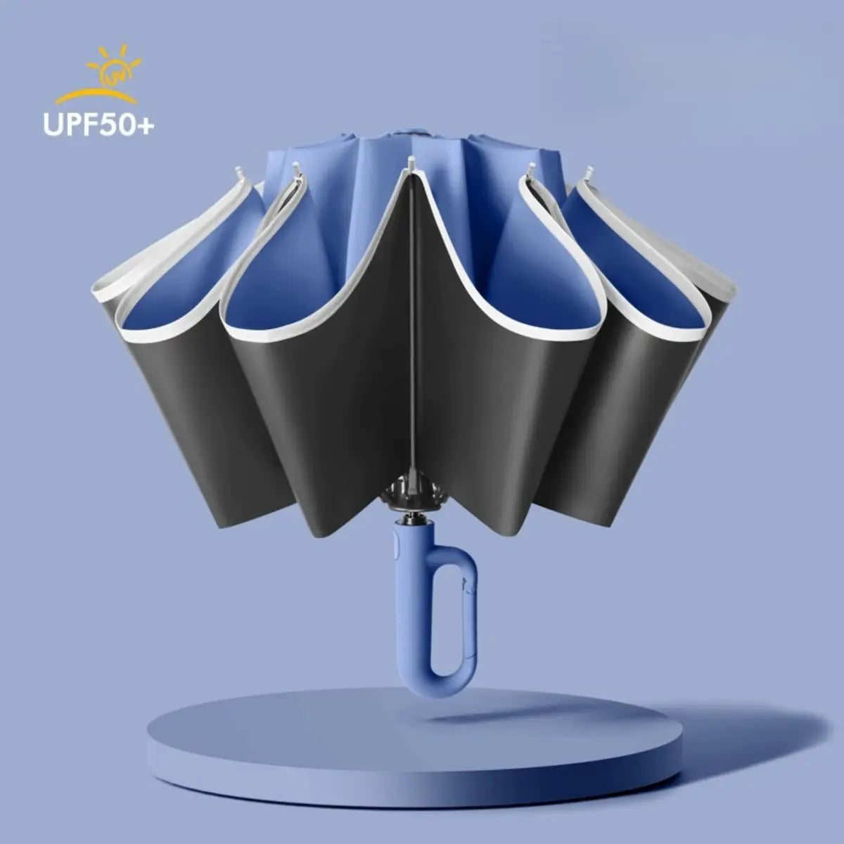 Fully Automatic Folding Umbrella with Ring Buckle for Easy Portability. Bigger, Thicker, Reinforced. Portable and Weatherproof F